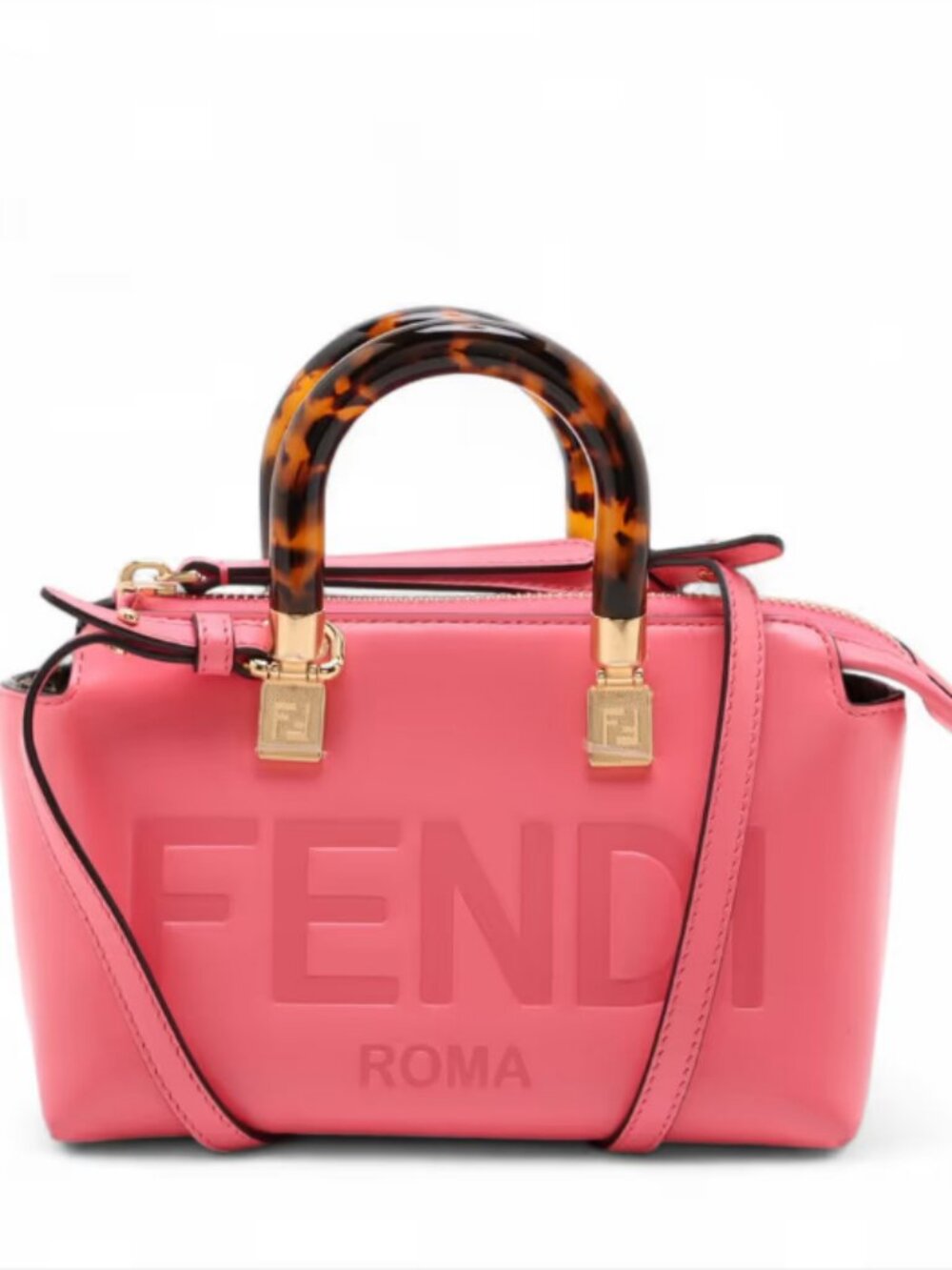 Fendi By The Way Mini Leather Two-Way Handbag Pink